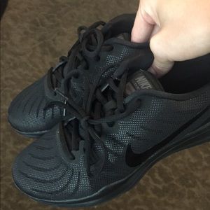 All black NIKE Training shoes - SIZE 8 US women’s